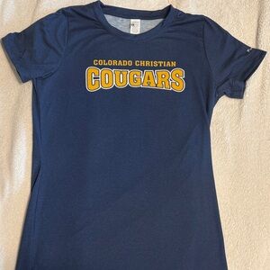 Colorado Christian Cougars Navy T-Shirt